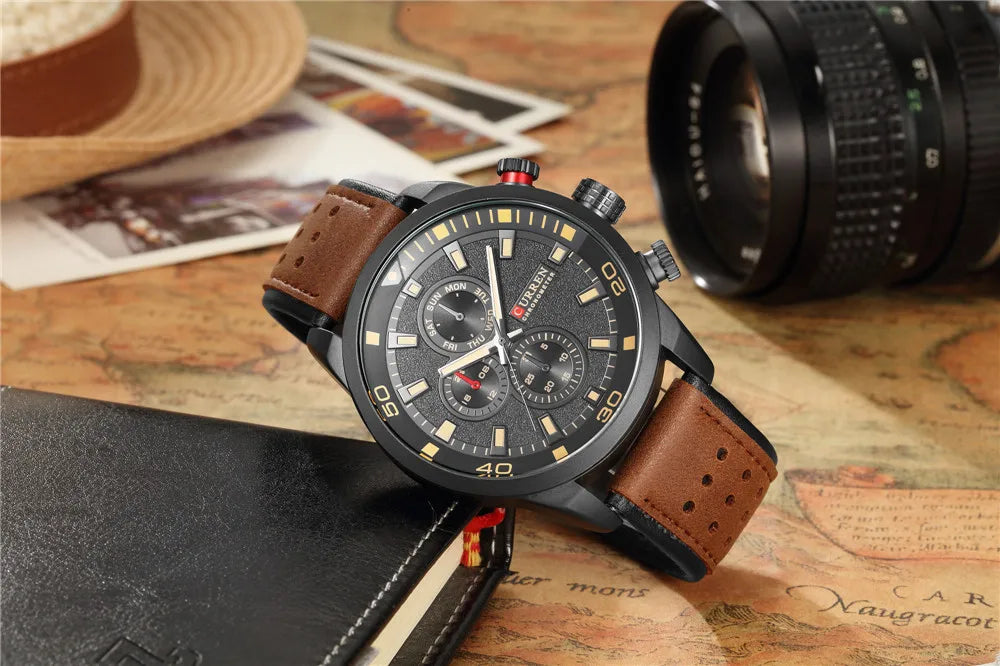New design casual cool sport man clock military army business wrist quartz