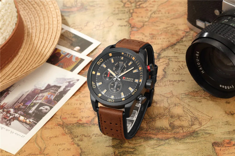 New design casual cool sport man clock military army business wrist quartz