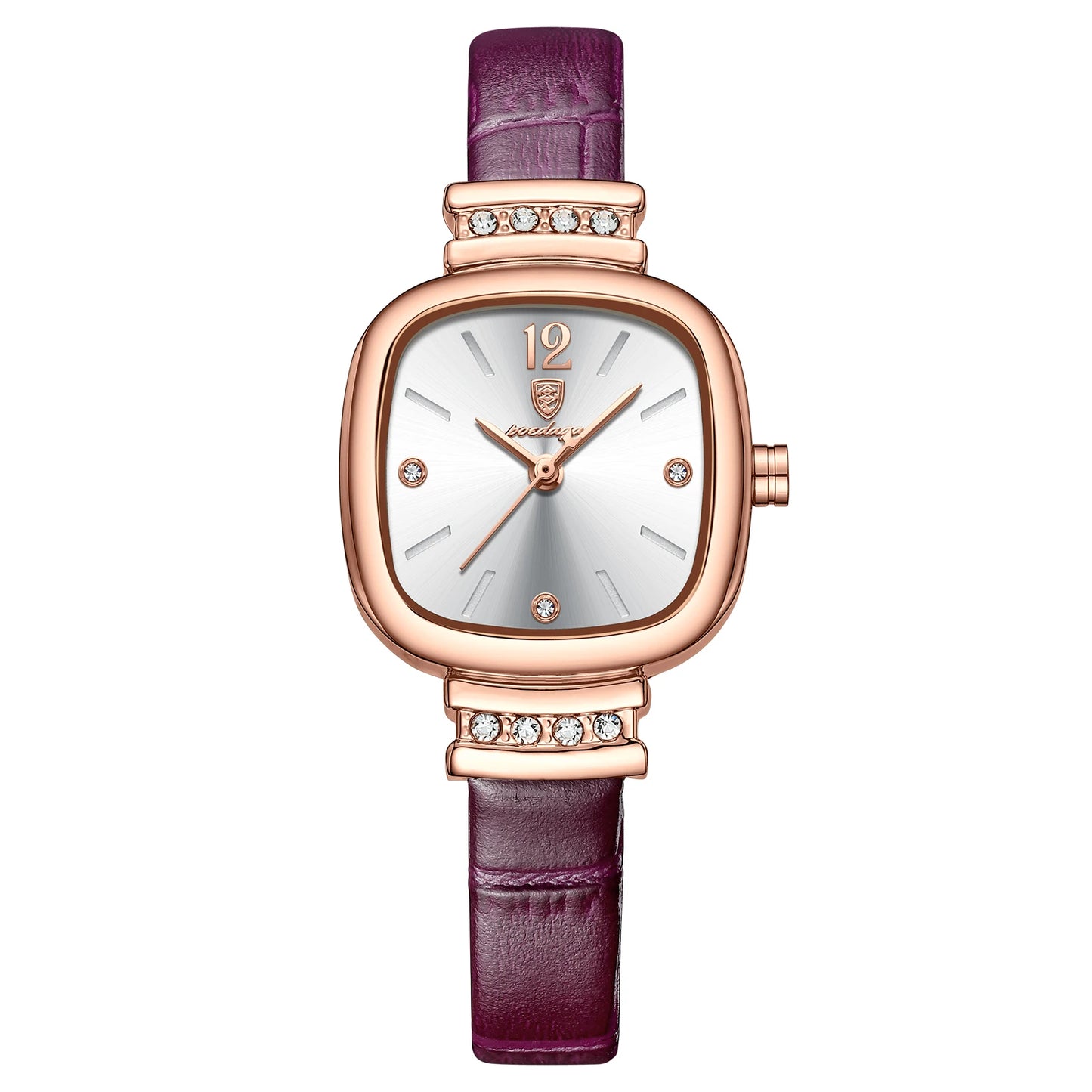 Women Watches Fashion Square Diamond Leather Quartz Watch Top Brand Luxury Waterproof