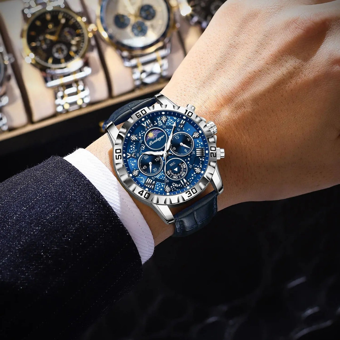 Luxury Man Watch Waterproof Luminous Chronograph Watch For Men