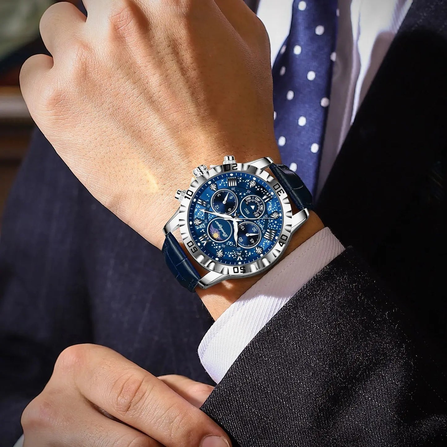Luxury Man Watch Waterproof Luminous Chronograph Watch For Men