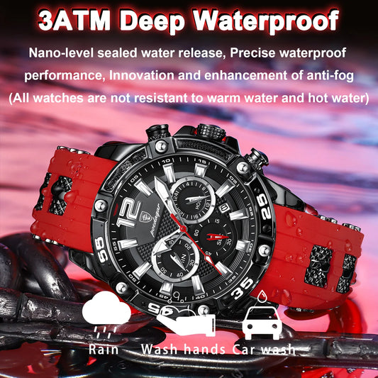 Casual Men Watch Luxury Waterproof Luminous Chronograph Date Man